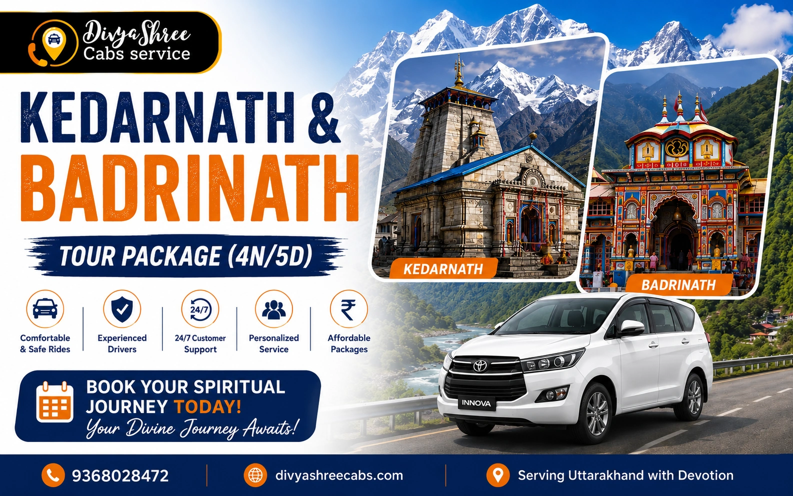 Kedarnath and Badrinath Tour Package 4 Nights 5 Days