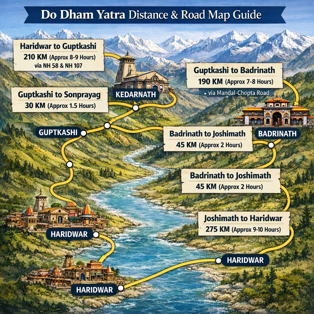 best-do-dham-taxi-servicep-road-map