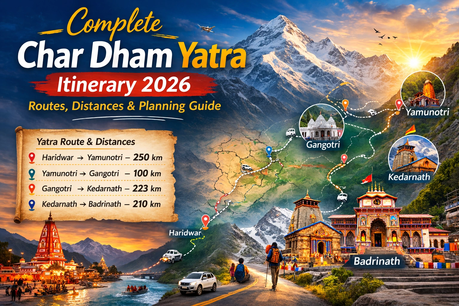 Complete Char Dham Yatra Itinerary