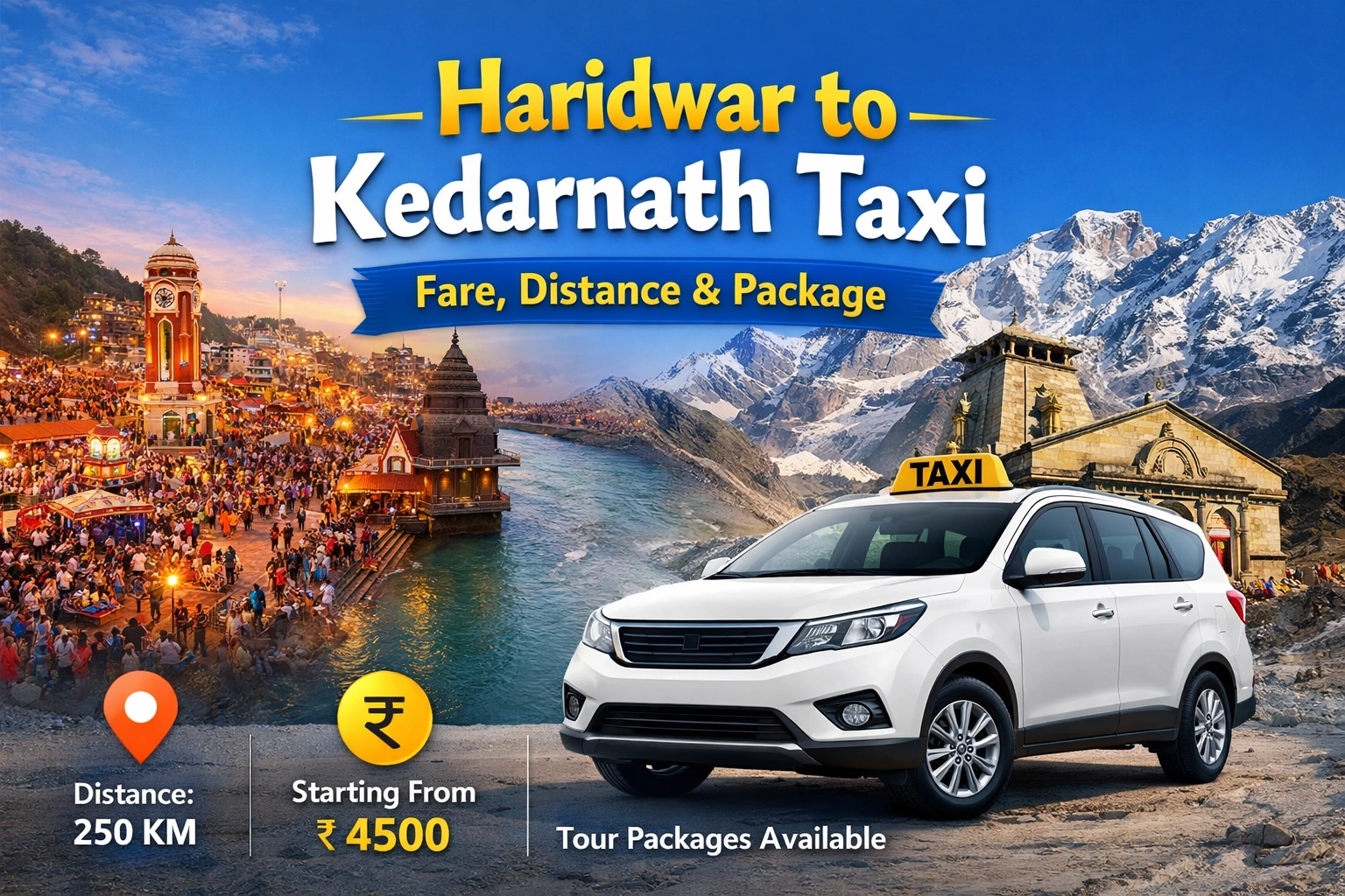 Haridwar to Kedarnath taxi service