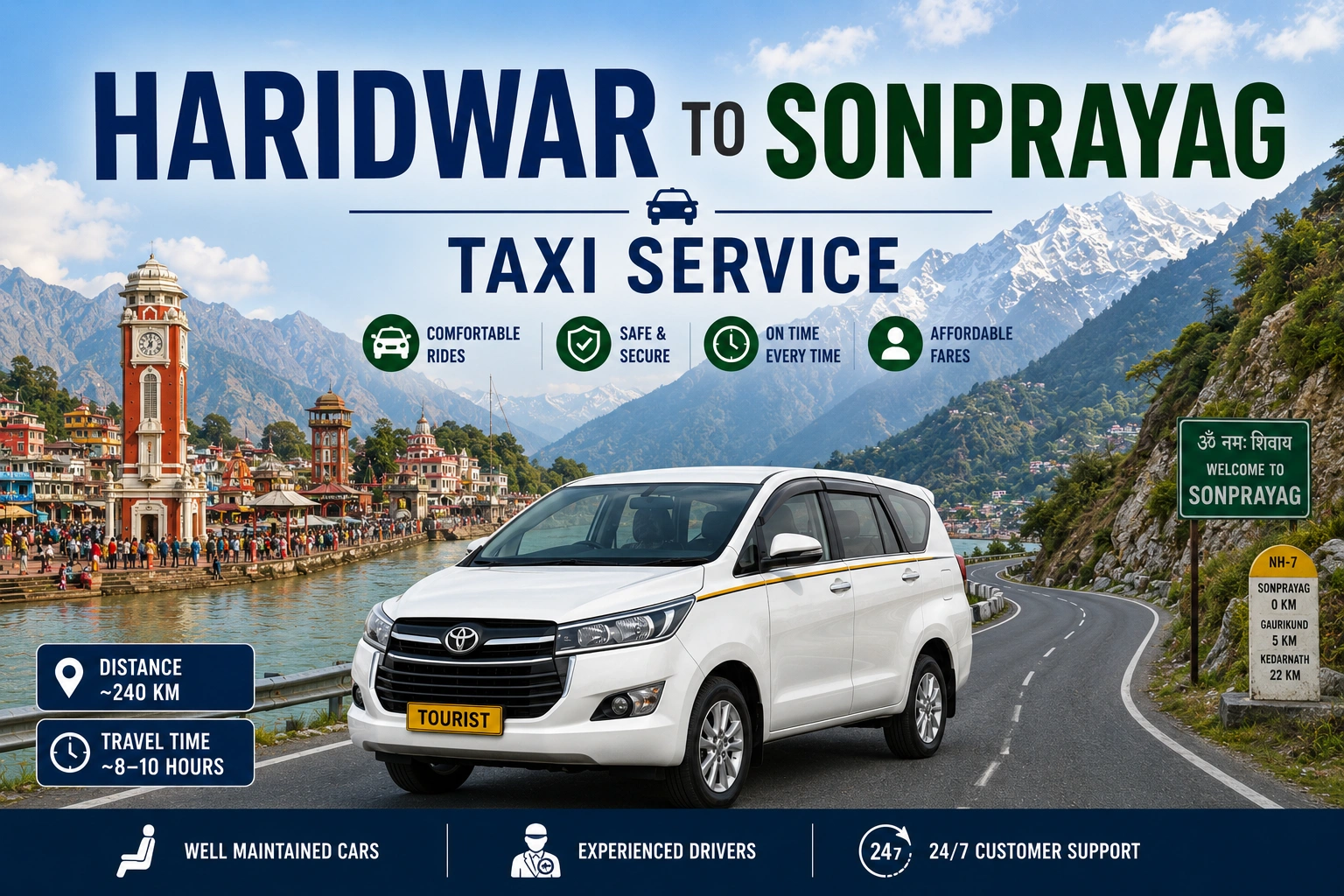 tranportation for haridwar to sonprayg