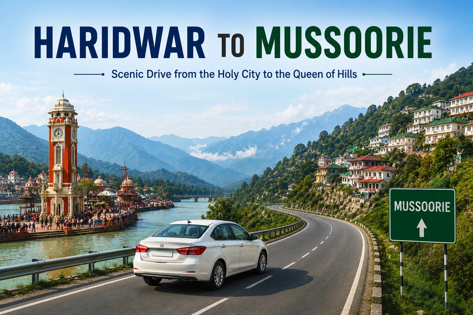 Haridwar to Mussoorie Distance