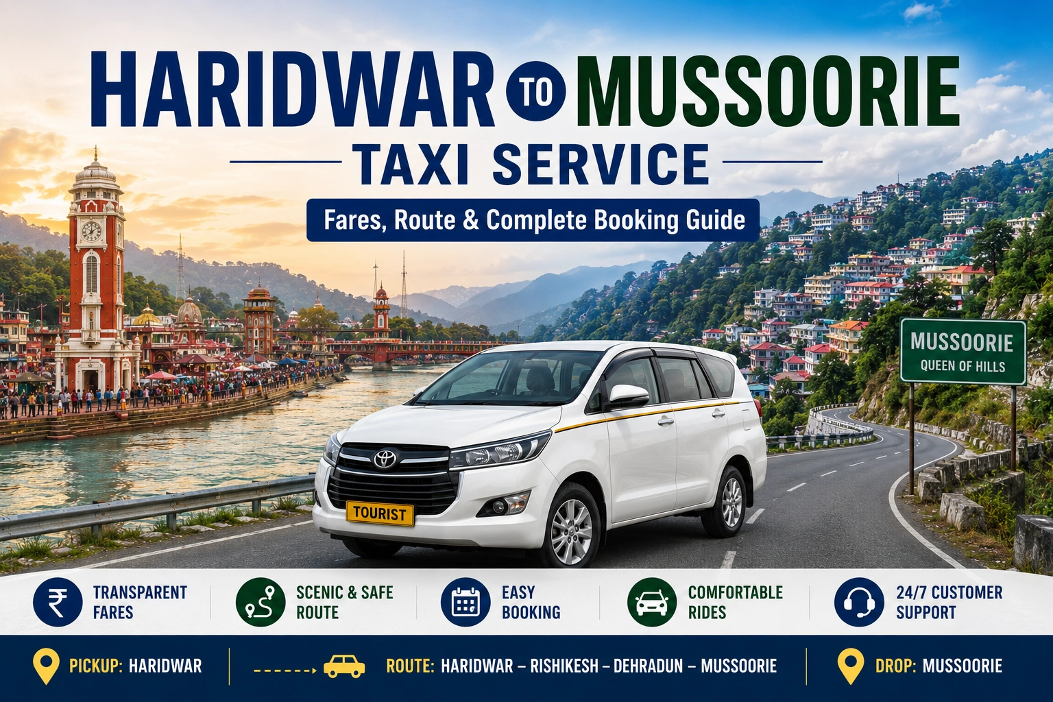 Haridwar to Mussoorie Taxi Service