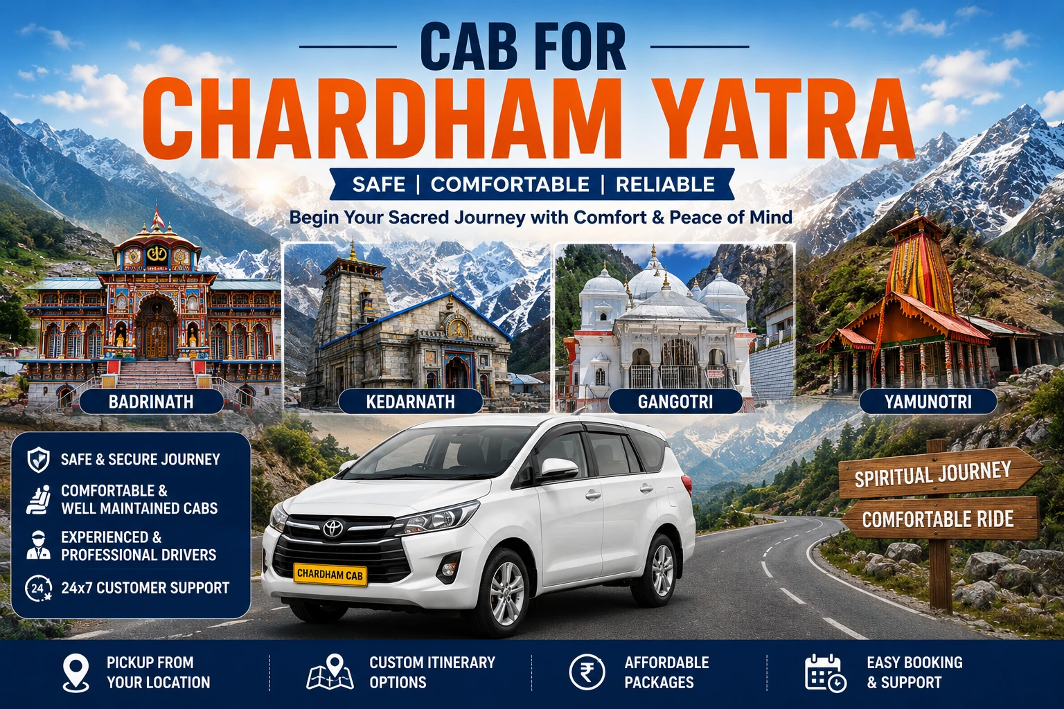 Cab for Char Dham Yatra