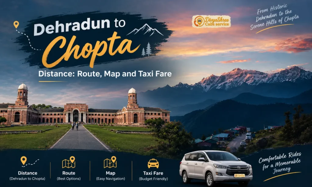 Dehradun to Chopta Distance: Route, Map and Taxi Fare