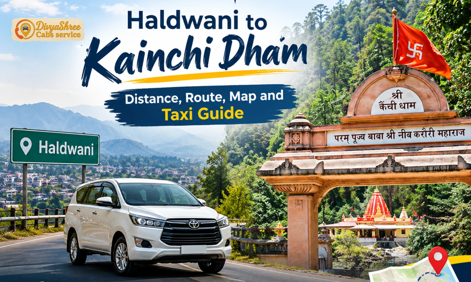 Haldwani to Kainchi Dham Distance